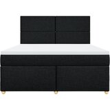  Krevet s oprugama i madracem crni 180x200 cm od tkanine | shoptok.hr