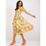 Italy Moda Dress-DHJ-SK-15967.54P-Orange | Shoptok.si