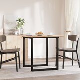  Blagovaonski stol O-oblika 80x80x75 cm od borovine i čelik | Eponuda.com