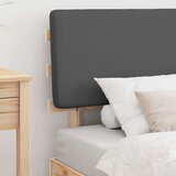  Krevetni okvir s tapiciranim uzglavljem Tamno siva 75 x 190 cm | shoptok.hr