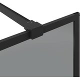  Zid za walk-in tuš Crna 115 x 195 cm Staklo otporno na udarce | shoptok.hr