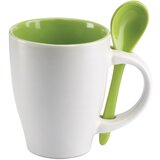  ŠALICA 250ML SA ŽLIČICOM MIDOCEANBRANDS MO734409 BIJELA/ZELENA Cijene