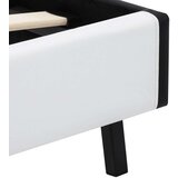  Posteljni okvir LED belo umetno usnje 140x200 cm | Shoptok.si