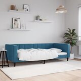 vidaXL Raztegljiva postelja modra 90x200 cm žamet Cene