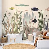  Foto tapeta - Underwater World - Fish and Corals in Pastel Colours 200x140 Premium | shoptok.hr
