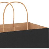  Papirnate vrećice 250 kom s ručkama crne 54x15x49 cm | shoptok.hr