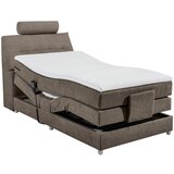MID.YOU POSTELJA BOXSPRING 120 cm x 200 cm , tekstil, leseni material rjava | Shoptok.si
