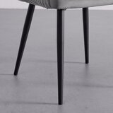 Bessagi Home naslanjač caria, svetlo siva, žamet | Shoptok.si