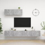 The Living Store TV omarice 3 kosi betonsko siva iverna plošča - TV Omarica, (21376700) | Shoptok.si