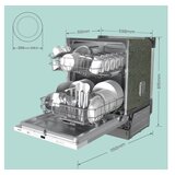 Comfee Ugradna mašina za sudove CDWPB1215P-W, 47dB, 12 kompleta Cene