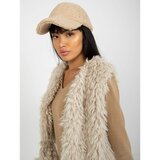 Fashion Hunters A beige fur vest with a Hallie lining Cene