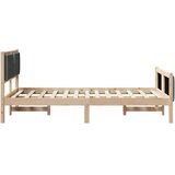  Konstrukcija postelje z vzglavjem Temno siva 120 x 200 cm blago, (5000084187) | Shoptok.si
