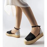 Gemre Black espadrilles with a glitter insert Myasia | shoptok.hr