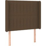  Vzglavje z ušesi temno rjavo 83x16x118/128 cm blago, (20953539) | Shoptok.si