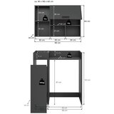 MID.YOU Omarica Za Pralni Stroj Free, Antracit | Shoptok.si
