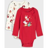 Sinsay Pamučni bodi s božićnim motivom 2 pack Minnie and Daisy | shoptok.hr