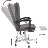  Pisarniški stol sivo umetno usnje, (20669177) | Shoptok.si