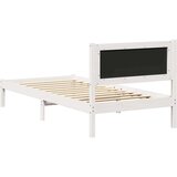 vidaXL Posteljni okvir z oblazinjenim vzglavjem Svetlo siva | Shoptok.si