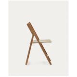 Kave Home Leseni vrtni stol v beli in naravni barvi Dandara - | Shoptok.si