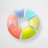 Sunnylife napihljiv plavalni obroč rainbow gloss