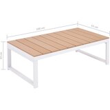  5-Dijelna vrtna garnitura od aluminija i WPC-a s jastucima | shoptok.hr
