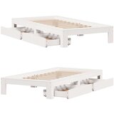 vidaXL Okvir kreveta bez madraca bijeli 100x200 cm konstruirano drvo | shoptok.hr