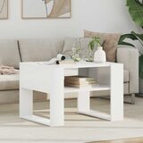  Kava Stol s pohranom Bijelo 66 x 53 x 45 cm Konstruirano drvo | shoptok.hr