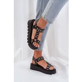 PS1 Embellished platform sandals black Tatellia | Shoptok.si