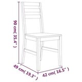 Jedilni stoli 4 kosi trden akacijev les, (20699824) | Shoptok.si