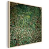  Slika - Gustav Klimt – Gartenlandschaft mit Bergkuppe 40x40 U prirodnom drvenom okviru | shoptok.hr