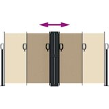  Uvlačiva bočna tenda 120 x 600 cm bež | shoptok.hr