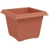  Kvadratna cvetlična posoda 24 pcs Kamnito rdeča Plastika, (5000207423) | Shoptok.si