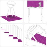  Stepenica Pravokutni 4 pcs Srebrno 80 x 30 cm Aluminij | shoptok.hr