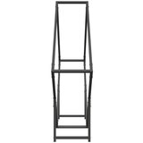  Stalak za drva crni 100x25x100 cm Hladno valjani čelik | shoptok.hr