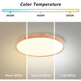  Brilagi - LED prigušiva svetiljka WOODROUND LED/30W/230V 3000-6000K prečnik 40 cm + daljinski upravljač | Eponuda.com