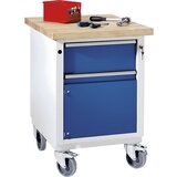 ANKE kompaktna delovna miza, šxg 605 x 650 mm, 1 predal, 1 omara, pomična | Shoptok.si