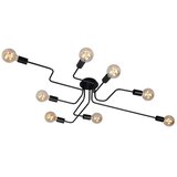 BRILONER 2888-085 - Površinski montiran plafonski luster FARETTO 8xE27/60W/230V crni Cene