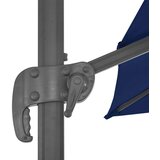  Previsni senčnik z aluminijastim drogom 3x3 m sinje moder | Shoptok.si
