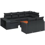  11-dijelni set vrtnih sofa od poliratana s jastucima crni Crna 65.5 x 62 x 69 cm | shoptok.hr