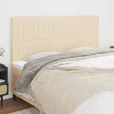 vidaXL Uzglavlje 4 kom krem 90x5x78/88 cm od tkanine