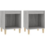  Noćni ormarići 2 kom boja dimljenog smeđi 40x35x50 cm | shoptok.hr