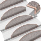  Otirači za stepenice 10 kom 56x17x3 cm svjetlosmeđi | shoptok.hr