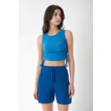 Dewberry 27145 Ribbed Drawstring Jersey Shorts-SAKS | Shoptok.si