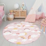 Mila Home Rožnata pralna otroška preproga ø120 cm Rainbow World – | Shoptok.si