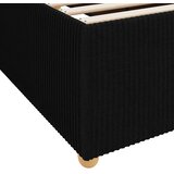  Krevetna konstrukcija Crna 90 x 200 cm tkanina | shoptok.hr