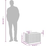  Vrtni bočni stolići 2 kom bež 55 x 34 x 37 cm poliratan i drvo | shoptok.hr