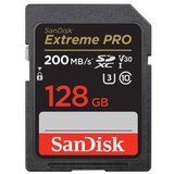  ..SanDisk 128GB SDXC ExtremePro 200MB/s V30 UHS-I U3, memorijska kartica klase 10 | Eponuda.ba