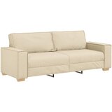 Dvodijelni set sofa s jastucima, krem tkanina | shoptok.hr