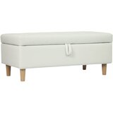 HOMCOM sedežna klop poliester, pena 115D x 50Š x 43V cm Krem bel, (5000242477) | Shoptok.si
