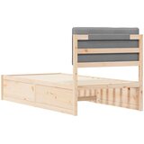  Krevetni okvir s tapiciranim uzglavljem Svijetlo siva Svjetlosiva 195.5 x 95.5 x 93 cm | shoptok.hr
